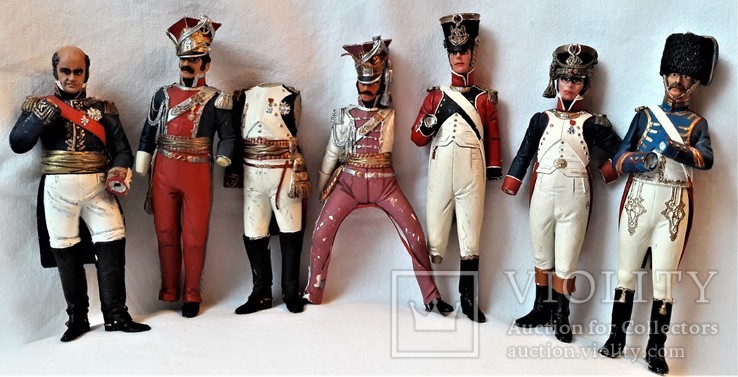 Коллекционные фигуры солдат армии Наполена, 12 см, 7 штук под реставрацию, фото №2