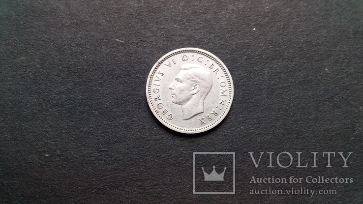 3 пенса 1938г. серебро. Великобритания., фото №2