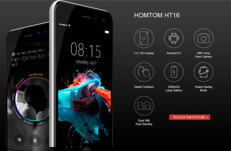 HOMTOM HT16 black 1Gb 8Gb 4ядра 3000mAh 3G, фото №3