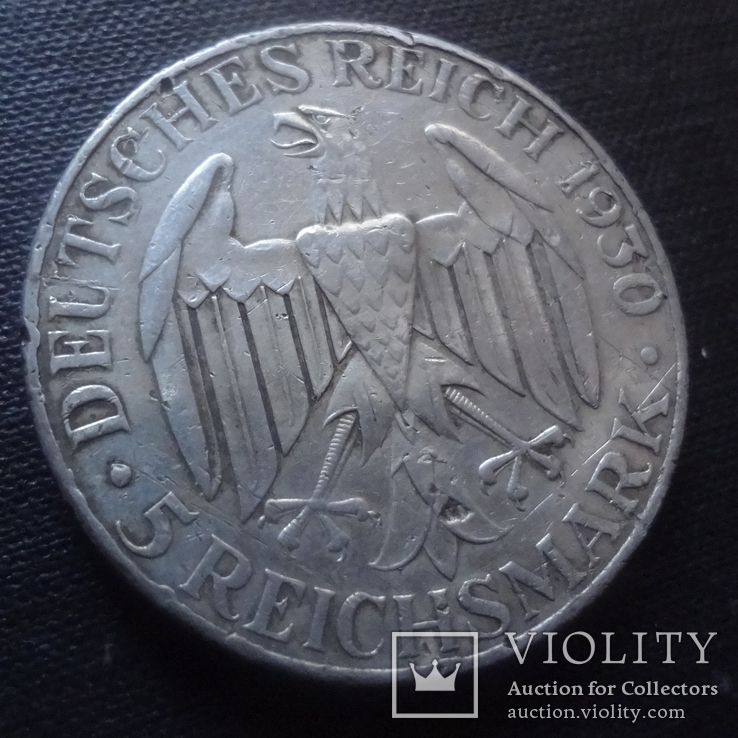 5 марок 1930 граф Цеппелин серебро   (4.3.7)~, фото №8