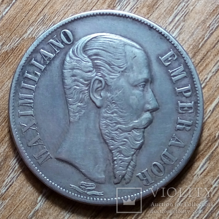 Мексика 1 песо 1867 г., фото №3