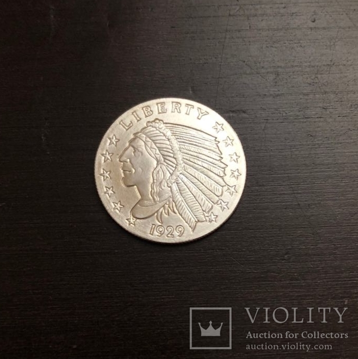 Монетовидний сувенир  1/4 унції срібло, фото №3