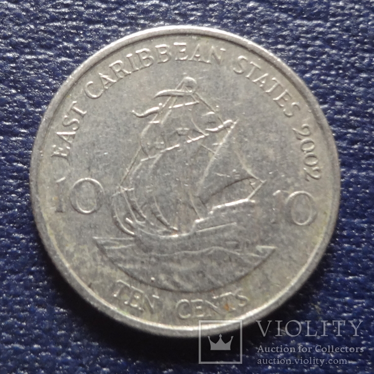 10 центов 2002 Карибы    (N.5.2)~, фото №2