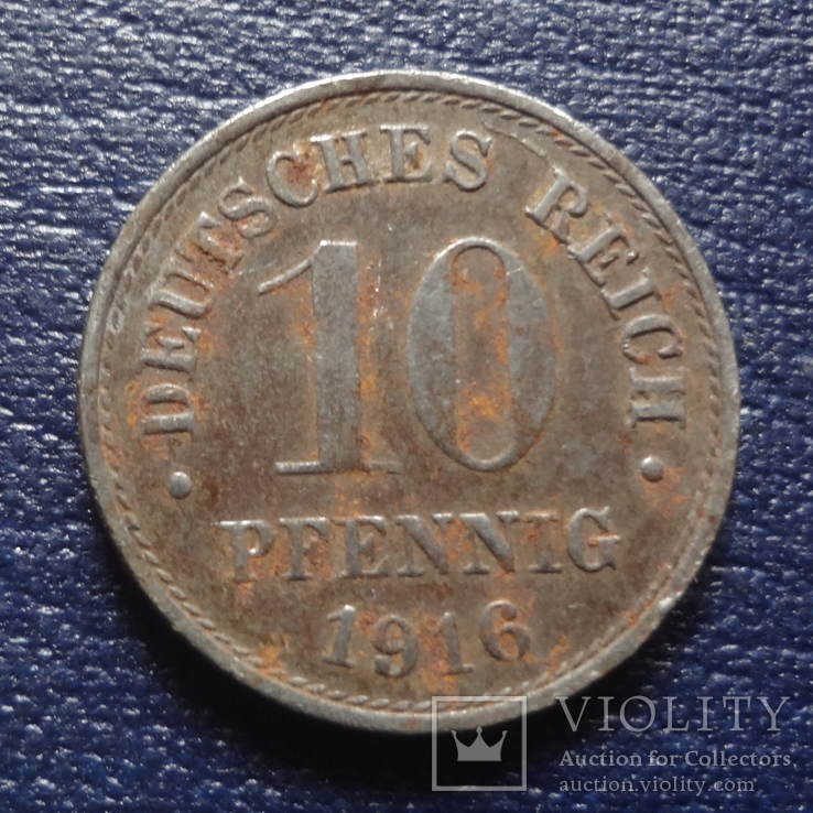 10  пфеннигов  1916  Германия   (N.6.3)~, фото №2