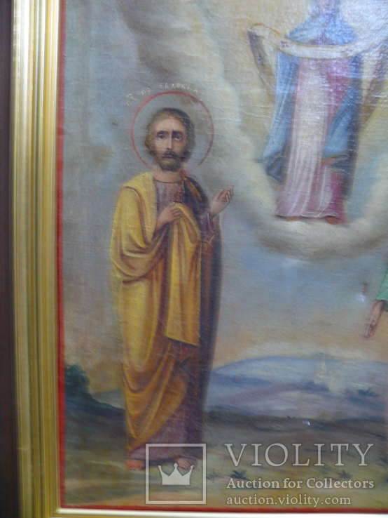 Икона на холсте "Покров Пресвятой Богородицы", фото №5