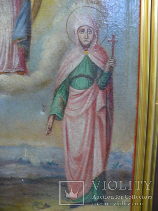 Икона на холсте "Покров Пресвятой Богородицы", фото №8