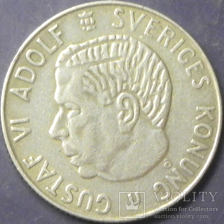 1 крона Швеція 1964 срібло