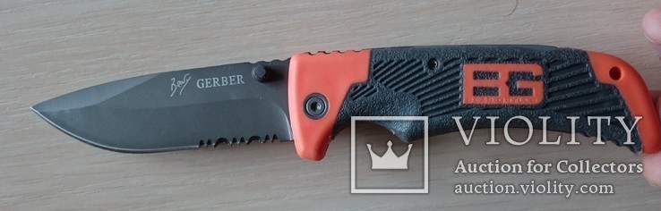 Складной Нож Gerber с клипсой, реплика, производитель Китай., фото №7