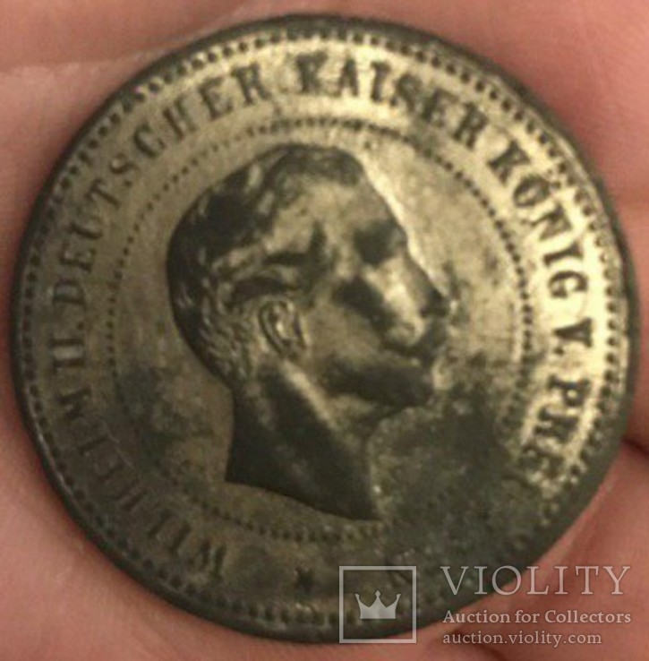 Кайзер Вильгельм II.Коронационный жетон 1888г., фото №5