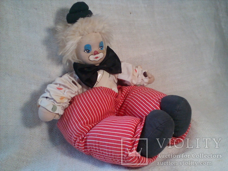 Кукла " Клоун ". 40 см. Привезен из Голландии в конце 80-х.