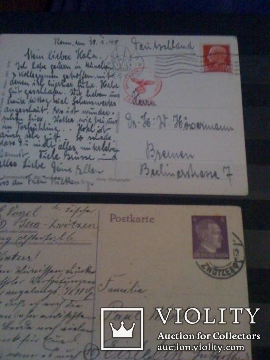 Открытки и конверты 3 Рейха прошедшие почту, фото №5