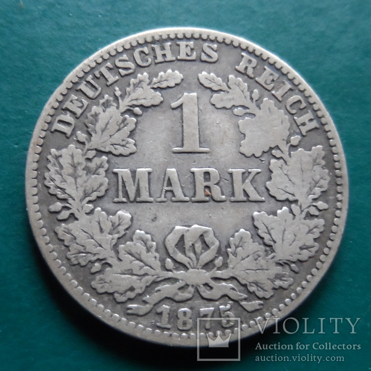 1 марка 1875  С Германия серебро   (N.8.9)~, фото №2