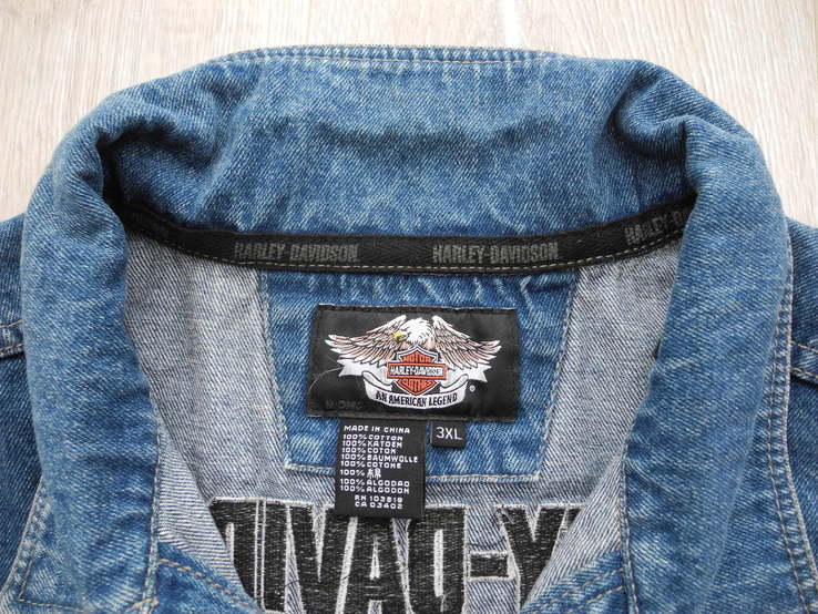 Куртка джинсовая  MOTOR Harley Davidson Юбилейная 105 лет  р. 3XL  ( Новое ) Оригианл , photo number 7