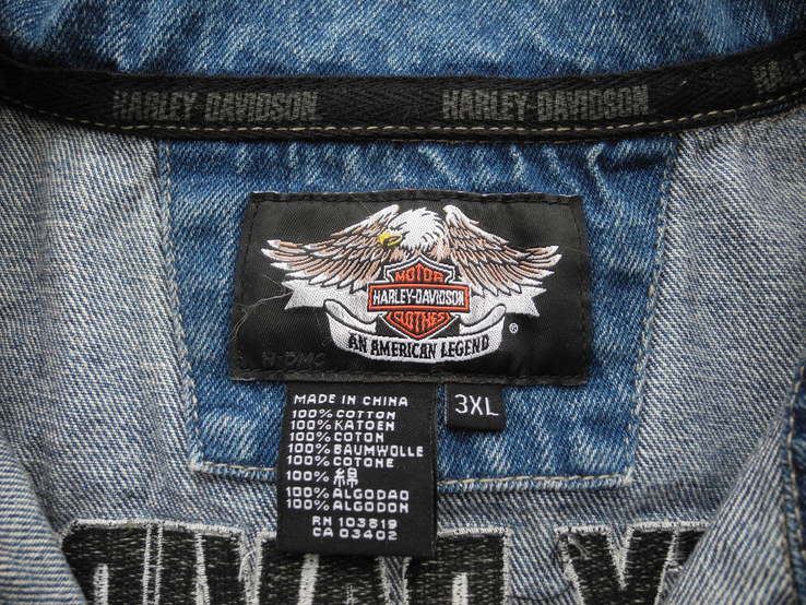 Куртка джинсовая  MOTOR Harley Davidson Юбилейная 105 лет  р. 3XL  ( Новое ) Оригианл , фото №8