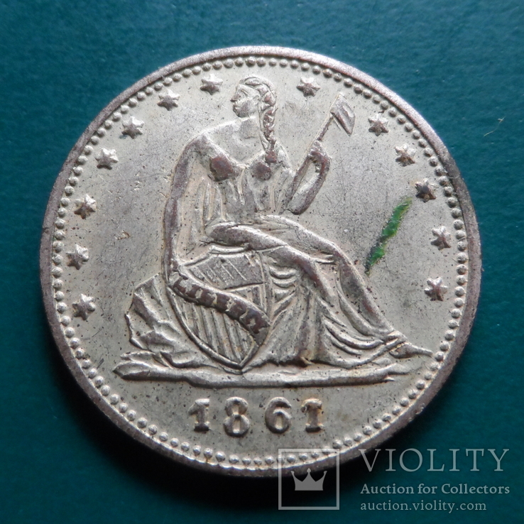 Жетон копия  50 центов  1861 США   (N.8.11)~, фото №2