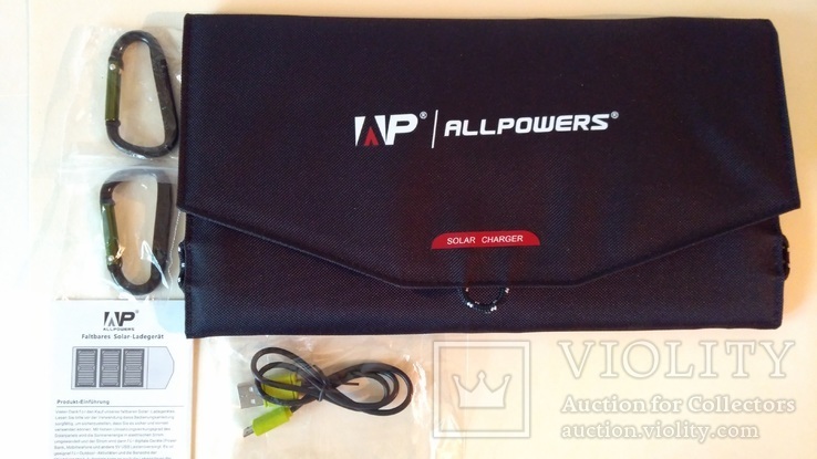  Солнечная панель, универсальное зарядное устройство AllPowers 21W, photo number 7