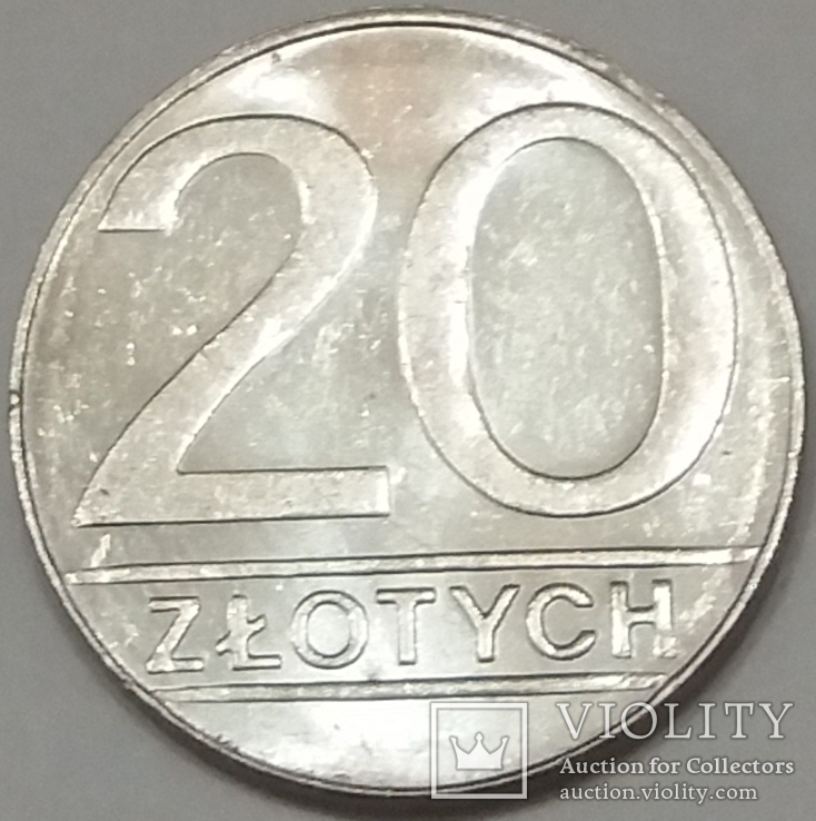 Польща 20 злотих, 1989, фото №2