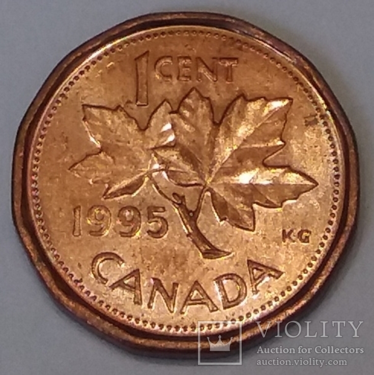 Канада 1 цент, 1995
