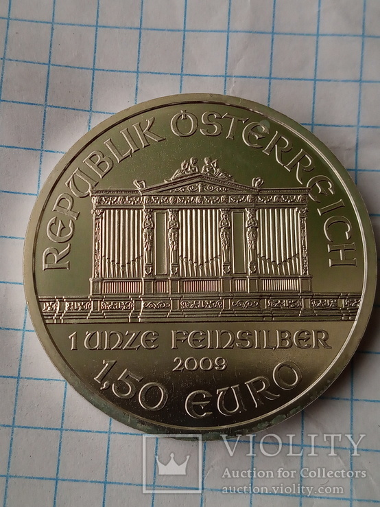 1,5 евро 2009 г. Венская филармония, фото №2