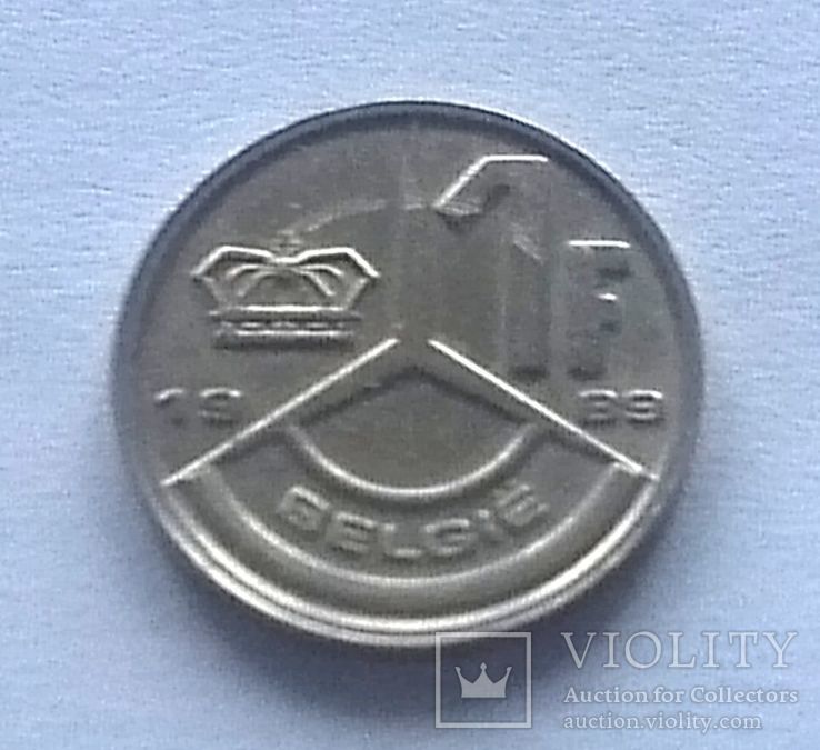 Бельгия 1 франк, фото №2