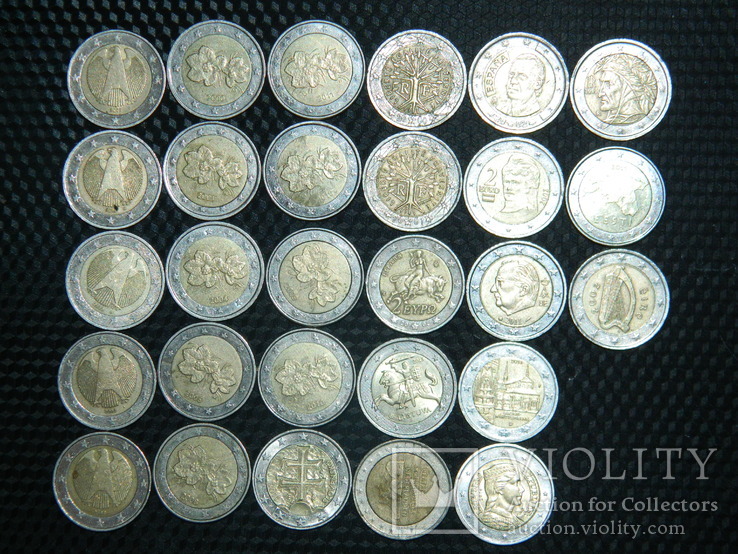 Мега Колекція монет Євро всі різні 195 шт. на суму 109 Є. (88), фото №2