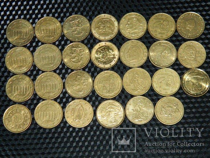 Мега Колекція монет Євро всі різні 195 шт. на суму 109 Є. (88), фото №6