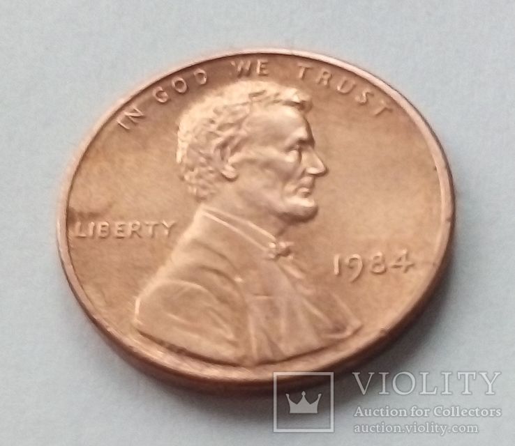 США 1 цент 1984 г., фото №2