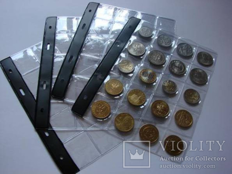 Листы SCHULZ на 20 монет до 35 мм, 5 штук