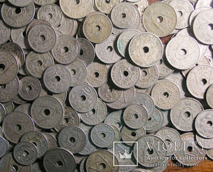 Монеты Бельгии 242 штуки, (473 грамма), фото №5