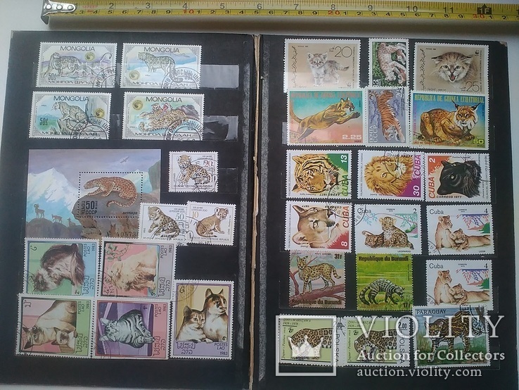 Подборка марок с кошачьими, фото №2
