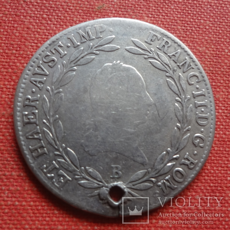 20 крейцеров 1805 Австрия серебро (S.9.13), фото №3