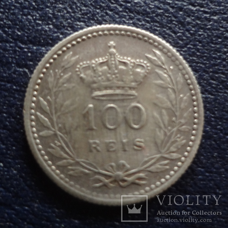 100 рейс 1910  Португалия серебро (Ж.1.3)~