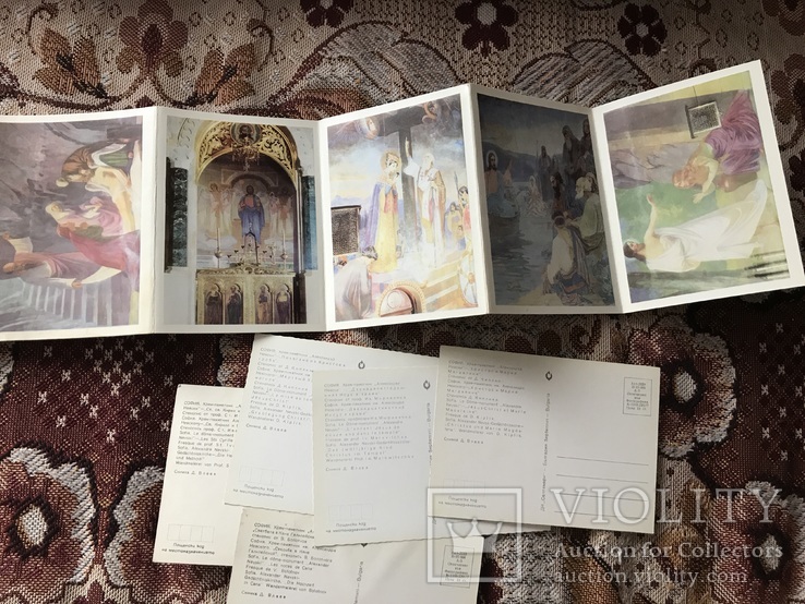 Набір листівок храмового пам'ятника Олександру Невському розписи, фото №3