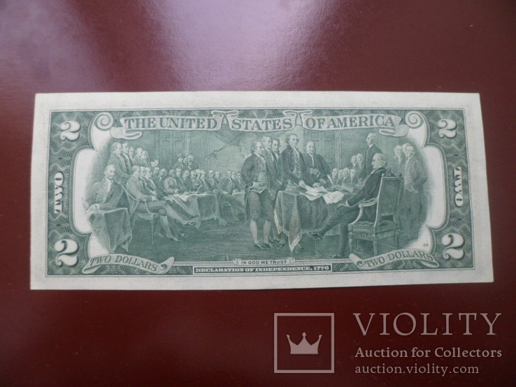 2 доллара США 1976 год. UNC #861., фото №4