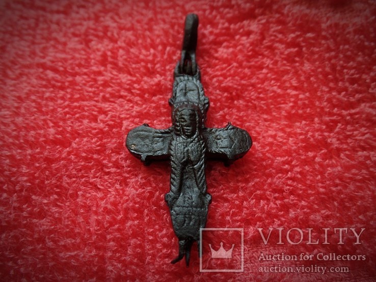  Рельефный энколпион  распятие Христове  Богородица  Ассунта, фото №10