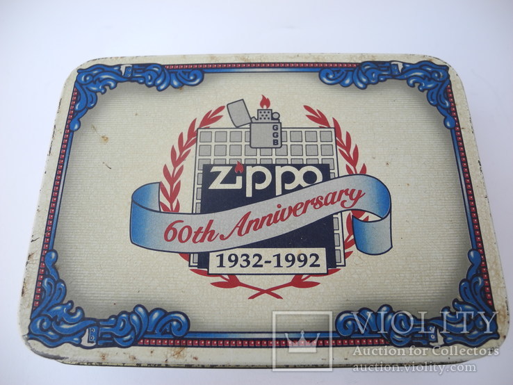 Юбилейная Коробка с под зажигалки Zippo 1992 г. ( USA ), фото №4