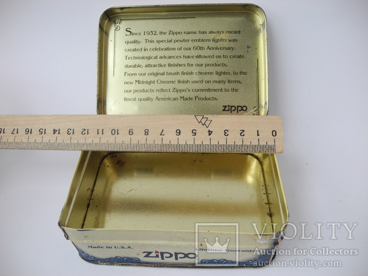 Юбилейная Коробка с под зажигалки Zippo 1992 г. ( USA ), фото №9