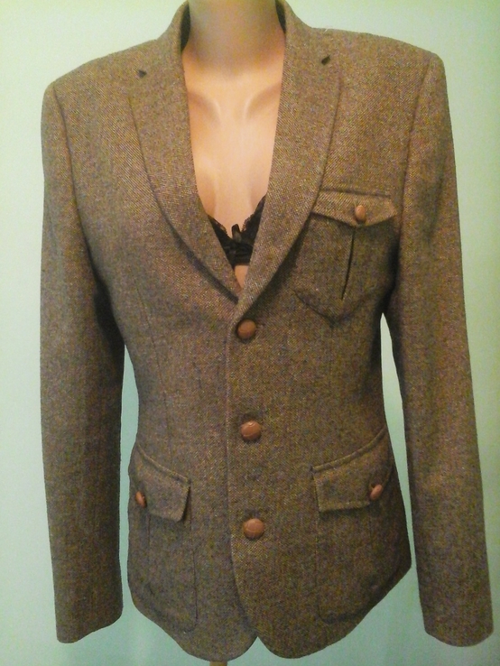 Шерстяной пиджак Asos, p.M-L, новый, фото №2