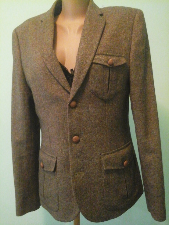 Шерстяной пиджак Asos, p.M-L, новый, фото №3