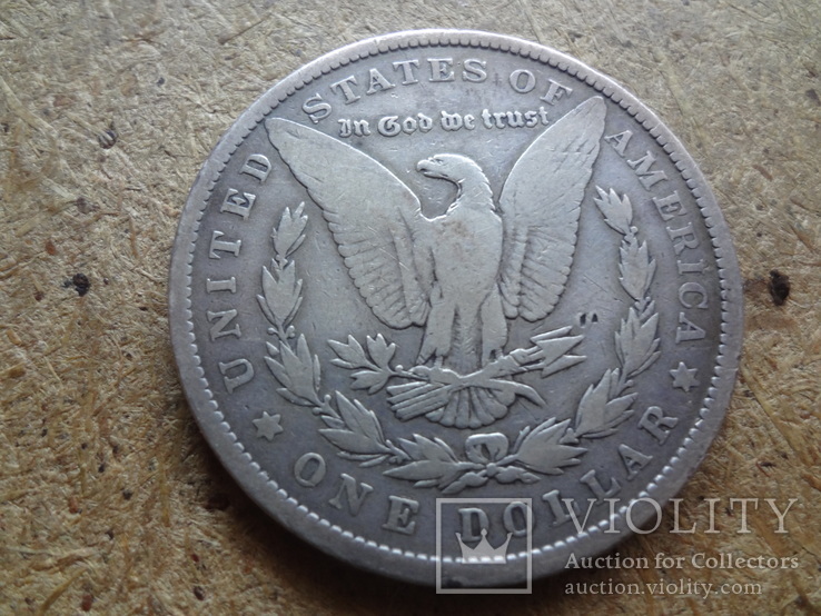1 доллар 1890  США  серебро    (Ф.5.15)~, фото №2