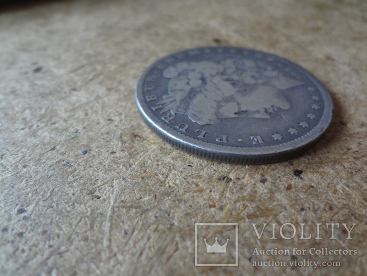 1 доллар 1890  США  серебро    (Ф.5.15)~, фото №4