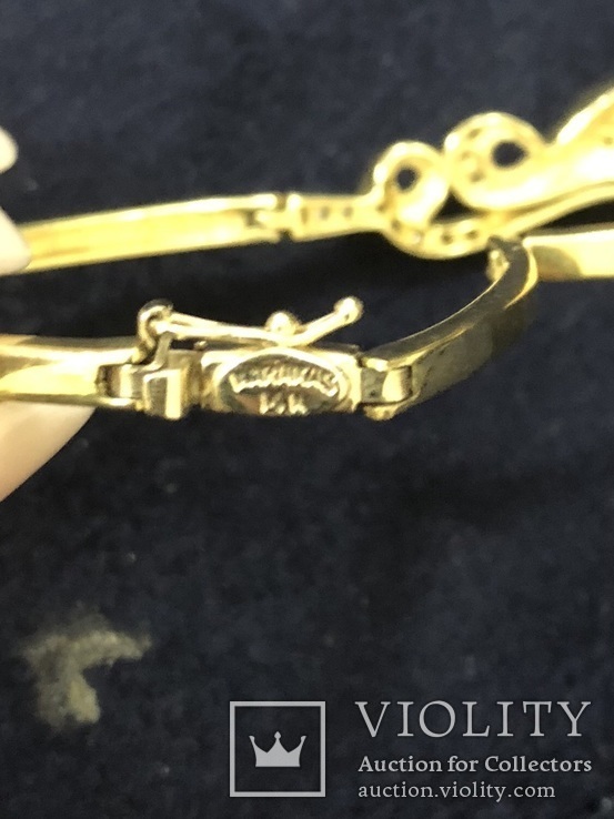 Бриллиантовое колье и браслет "Jaylan Juwelier" 585 пробы золота, фото №5