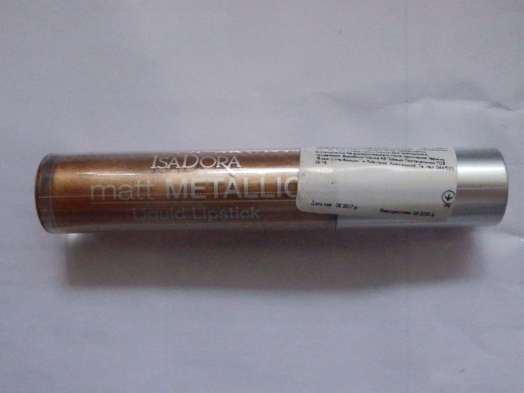 Помада IsaDora Matt Metallic Lipstick 80, фото №2