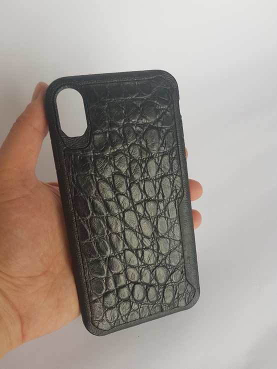 Новый чехол из кожи крокодила ручной работы на  Iphone X Max , XS Max., photo number 2