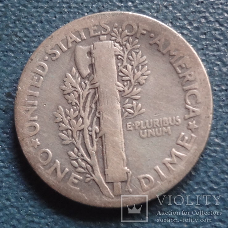 10 центов 1935  США  серебро   (Z.2.2)~, фото №4