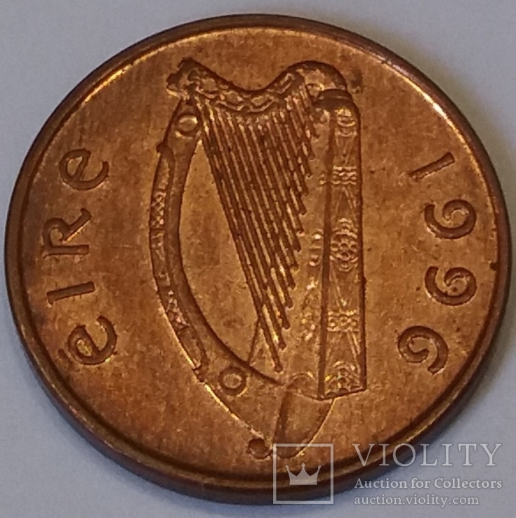Ірландія 1 пенні, 1996, фото №3