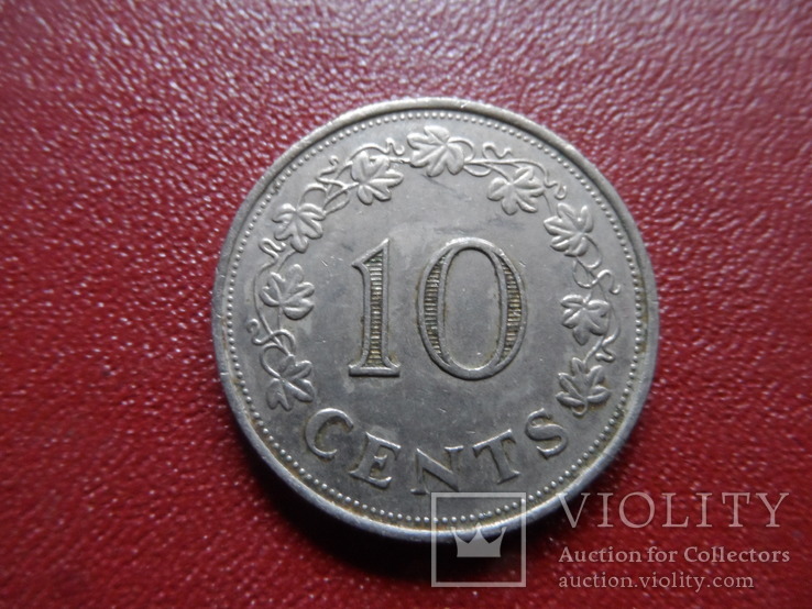 10 центов 1972 Мальта   (S.10.1)~, фото №3