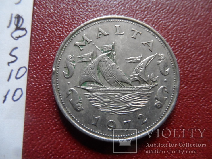 10 центов 1972 Мальта   (S.10.1)~, фото №4
