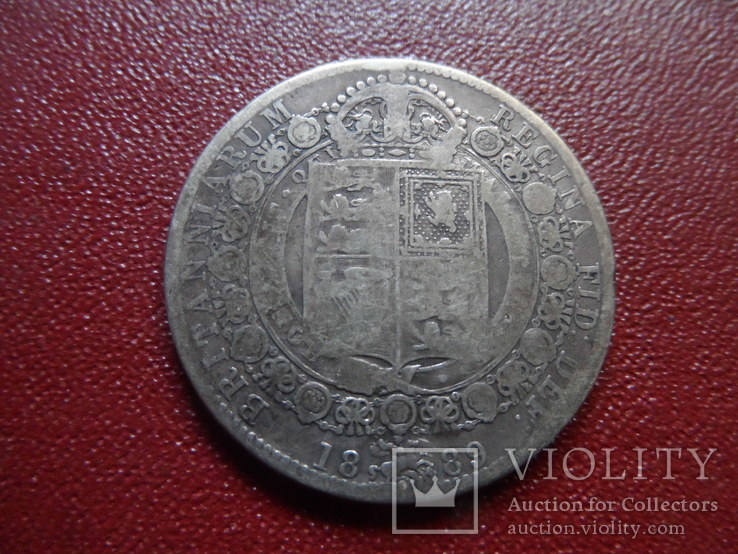 Пол кроны 1889  Великобритания серебро    (S.10.6)~, фото №3