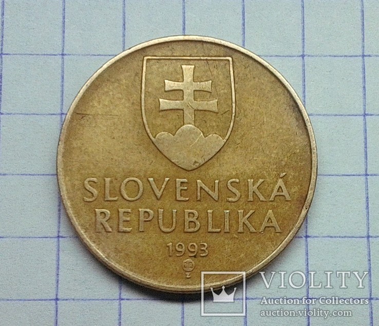 Словакия 1 крона 1993, фото №3